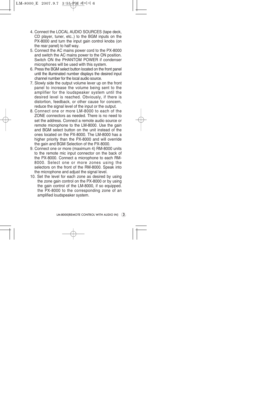 Inter-M LM-8000 User Manual | Page 5 / 20