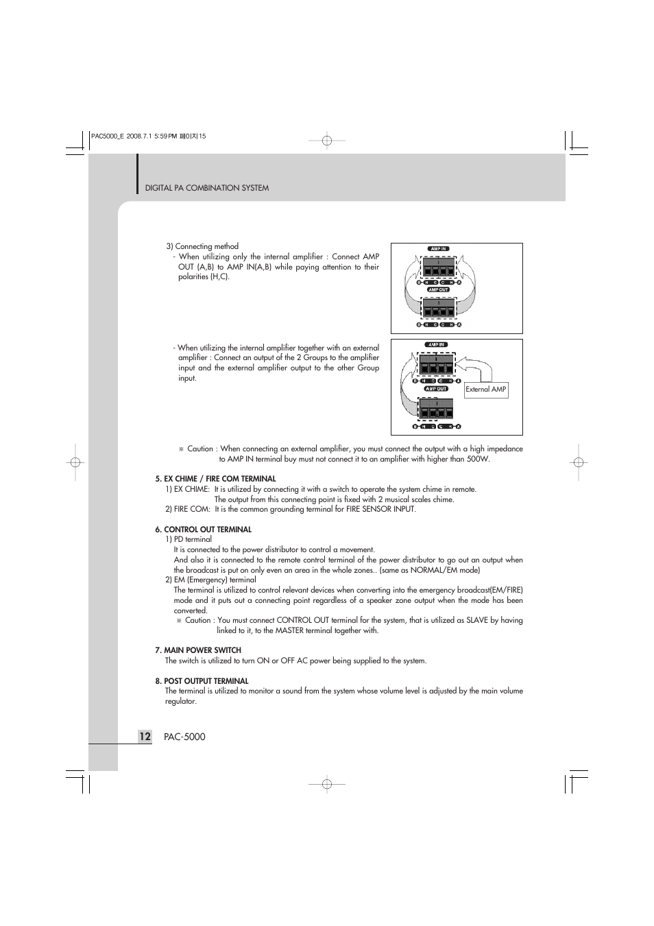 Inter-M PAC-5000 User Manual | Page 14 / 50