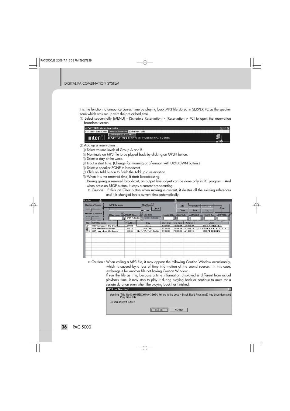Inter-M PAC-5000 User Manual | Page 38 / 50