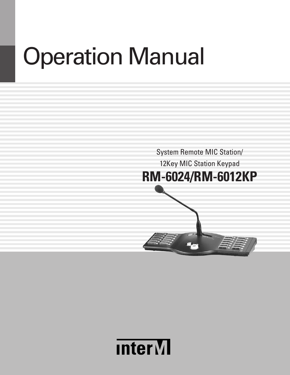 Inter-M RM-6024 User Manual | 20 pages