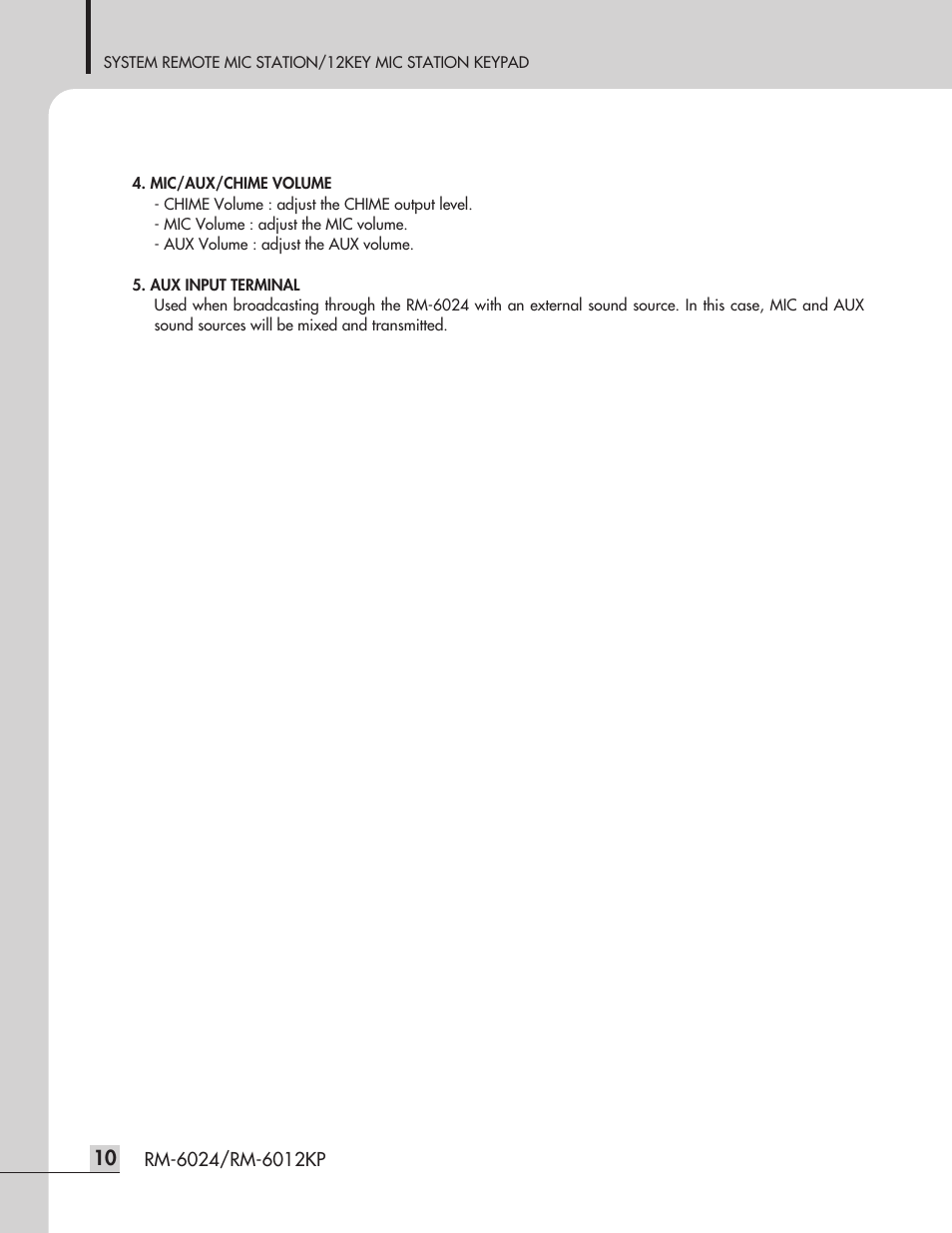 Inter-M RM-6024 User Manual | Page 12 / 20