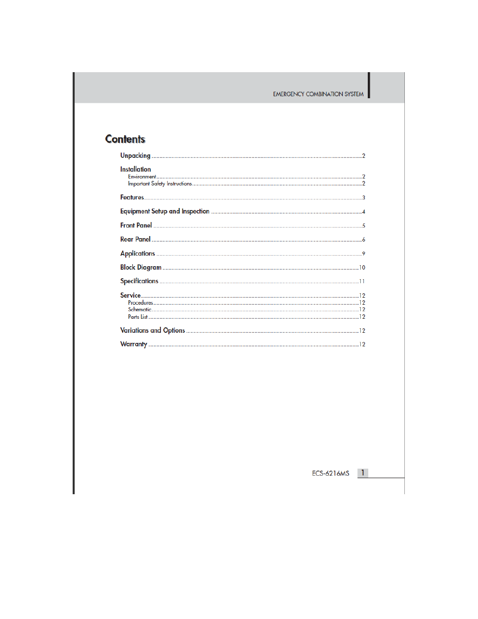 Inter-M ECS-6216S User Manual | Page 4 / 14