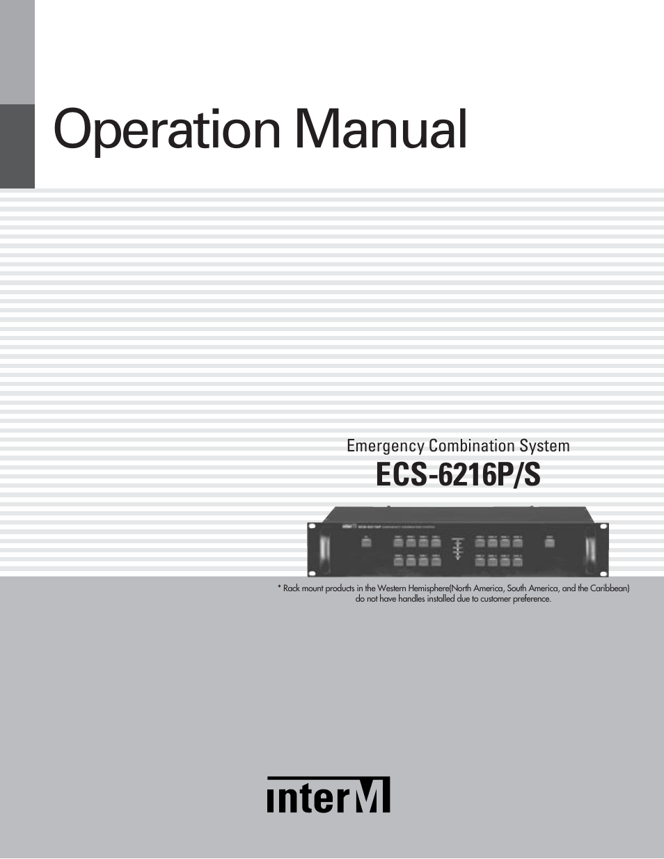 Inter-M ECS-6216P User Manual | 16 pages