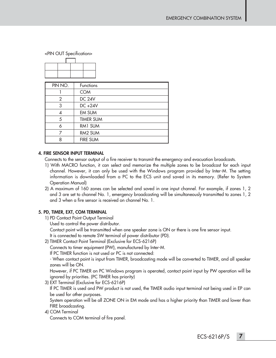 Inter-M ECS-6216P User Manual | Page 9 / 16