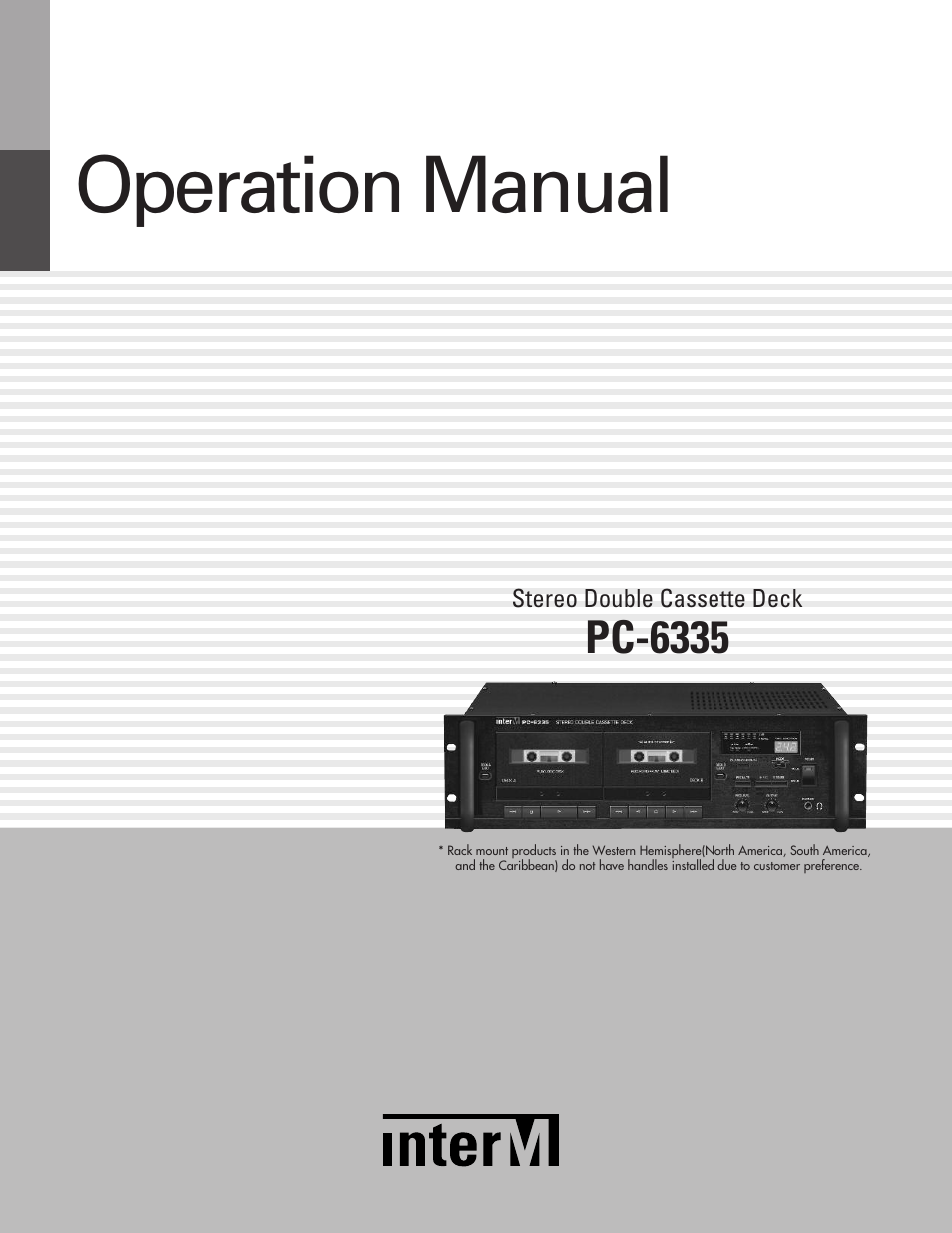 Inter-M PC-6335 User Manual | 24 pages