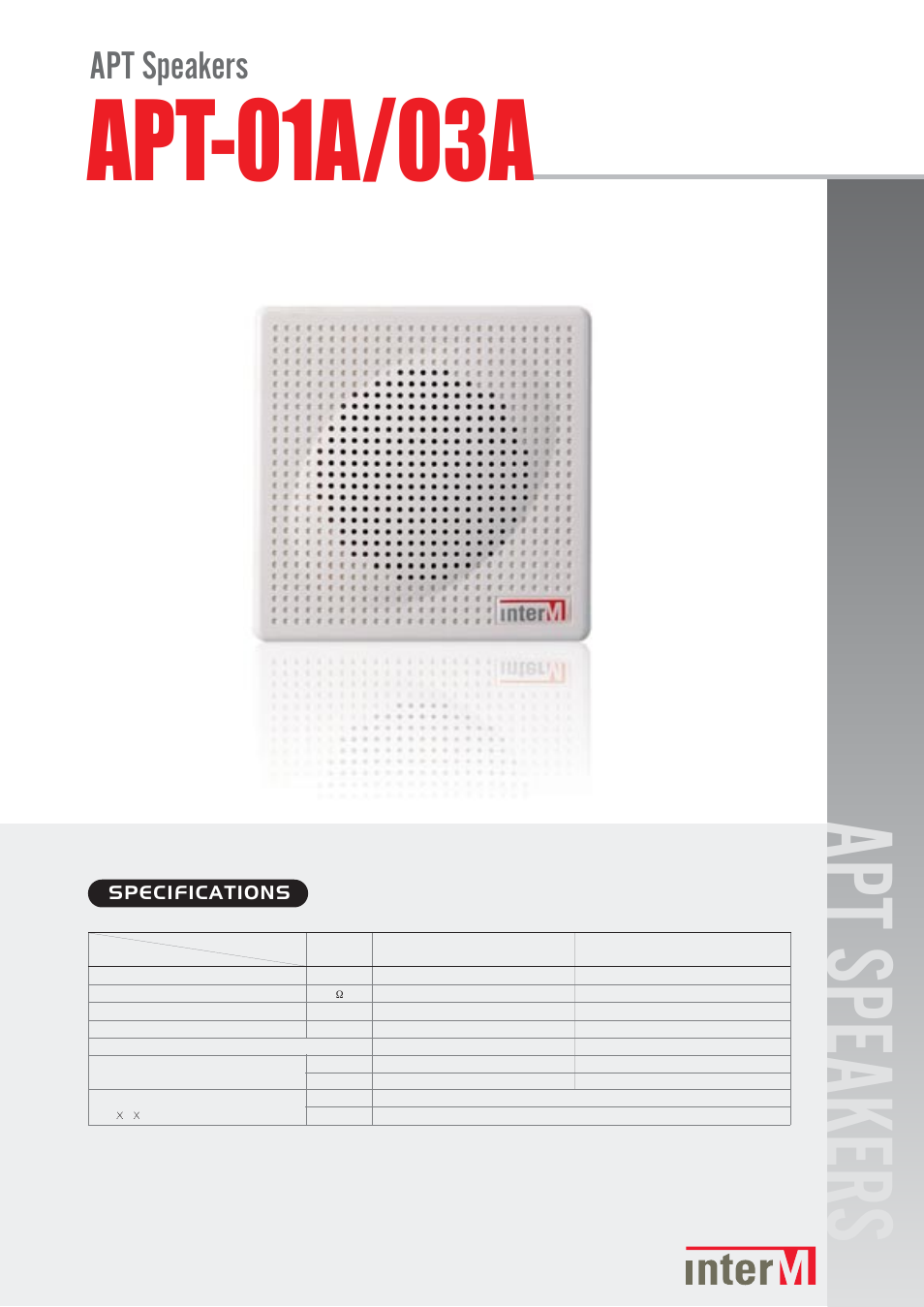 Inter-M APT-03A User Manual | 2 pages