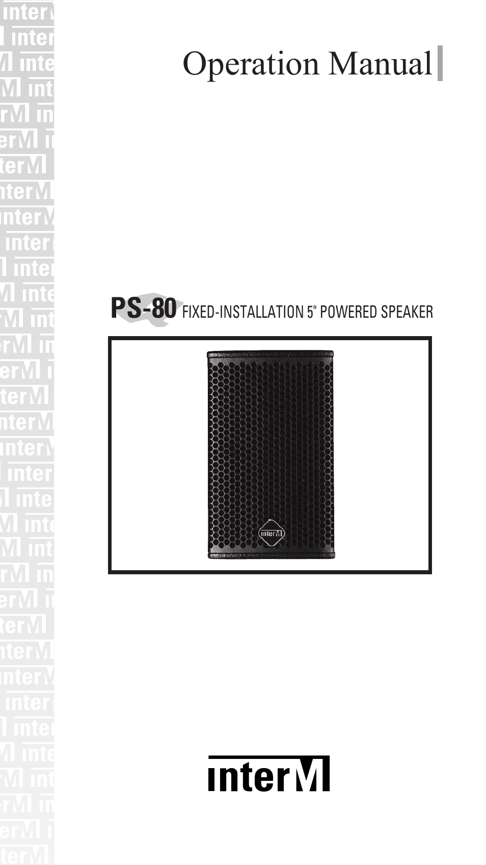 Inter-M PS-80 User Manual | 20 pages