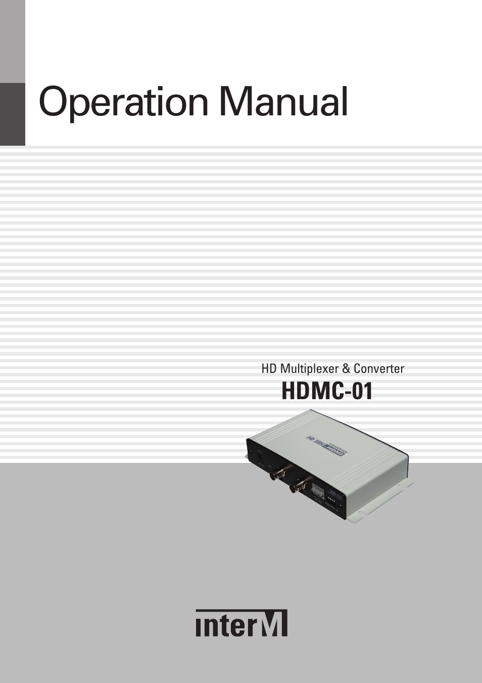 Inter-M HDMC-01 User Manual | 12 pages