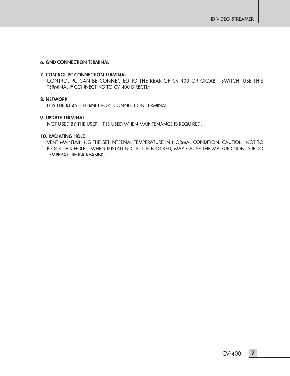 Inter-M CV-400 User Manual | Page 9 / 16