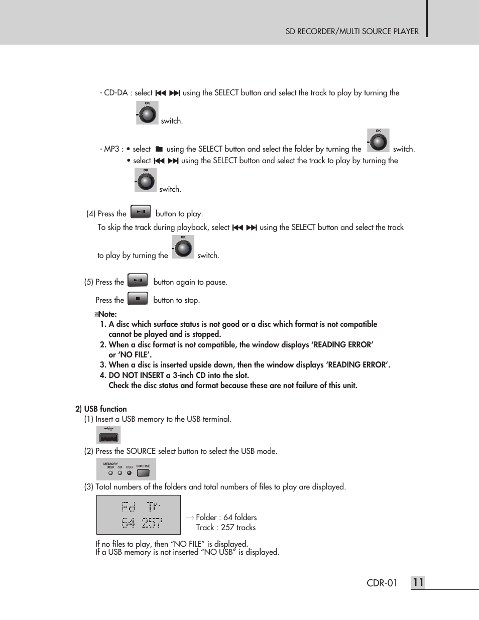 Inter-M CDR-01 User Manual | Page 13 / 28