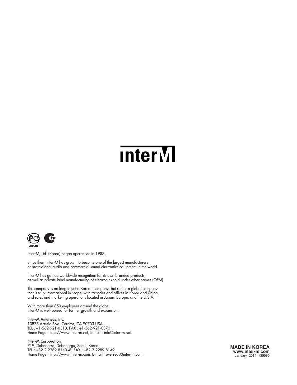 Inter-M CDR-01 User Manual | Page 28 / 28