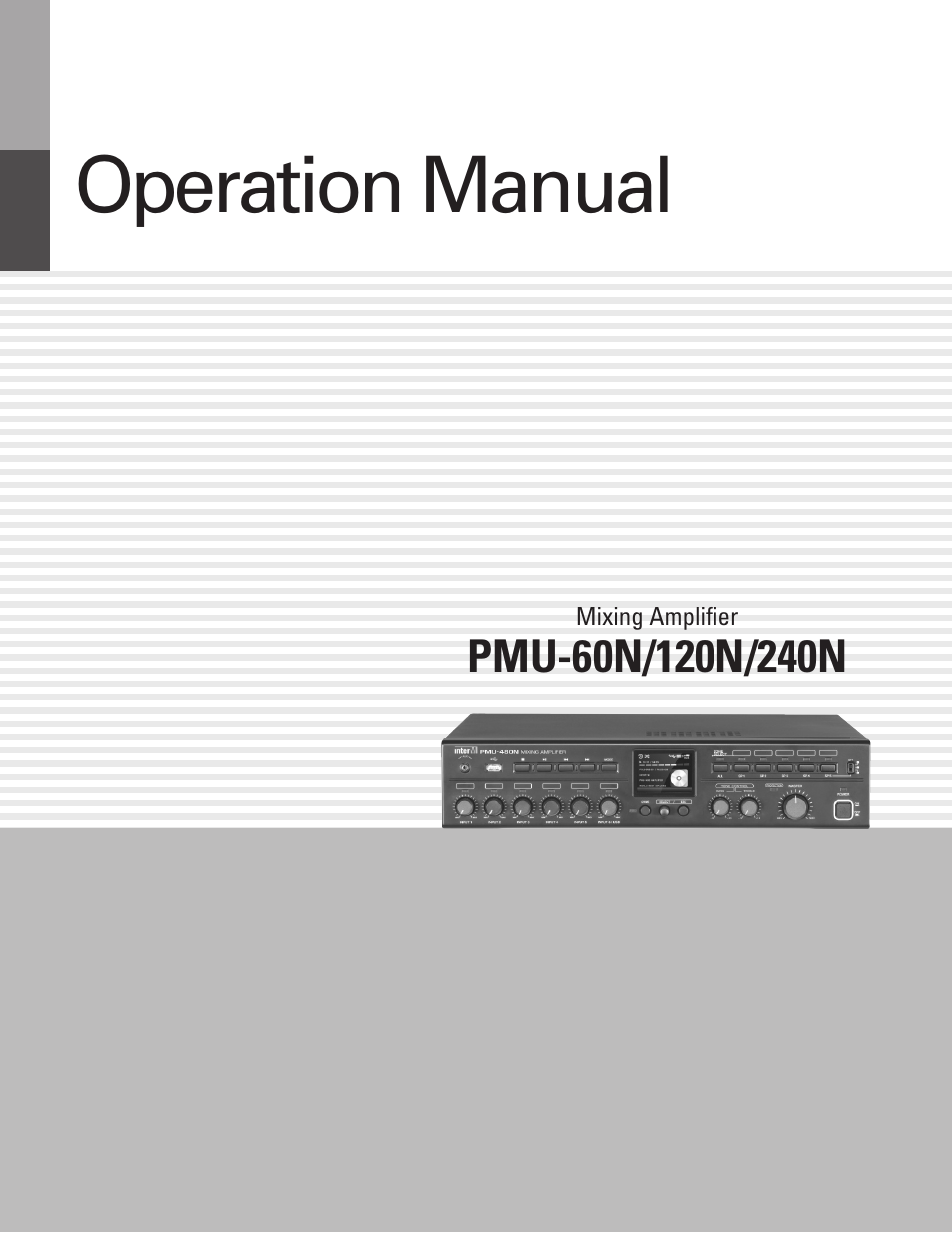 Inter-M PMU-120N User Manual | 28 pages
