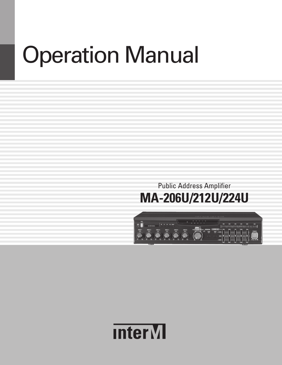 Inter-M MA-212U User Manual | 20 pages