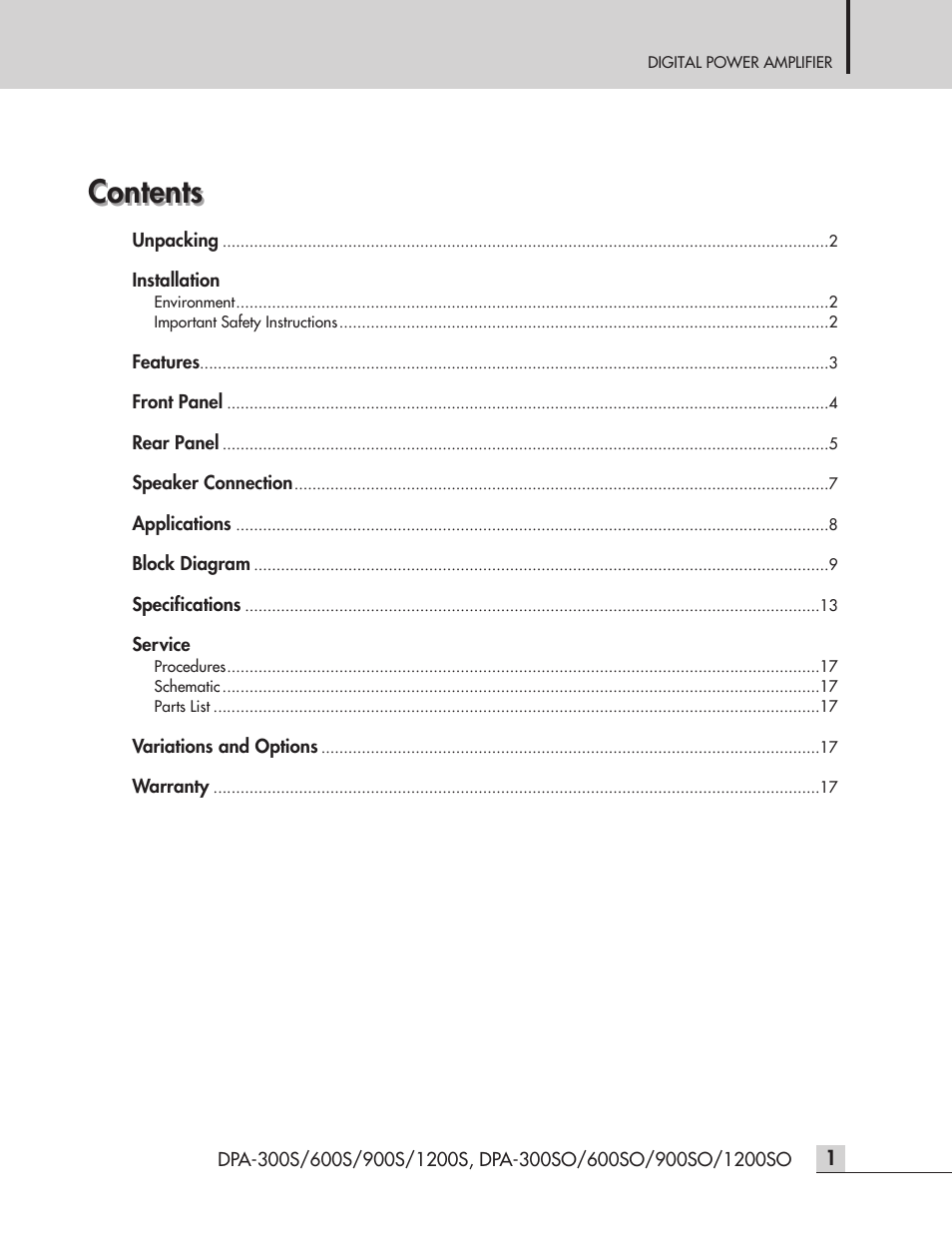 Inter-M DPA-1200S User Manual | Page 3 / 20