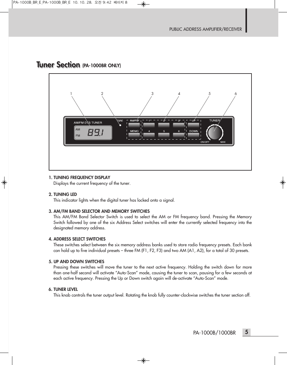 Inter-M PA-1000B User Manual | Page 7 / 20