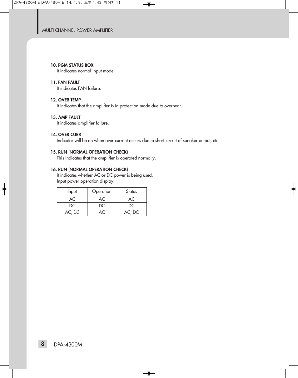 Inter-M DPA-4300M User Manual | Page 10 / 24
