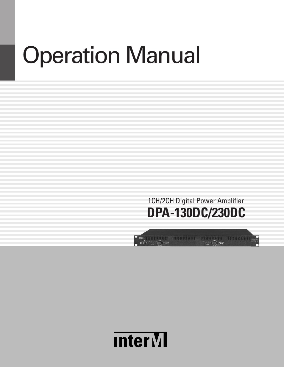 Inter-M DPA-230DC User Manual | 20 pages