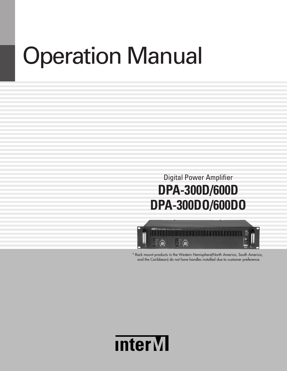 Inter-M DPA-300D User Manual | 20 pages