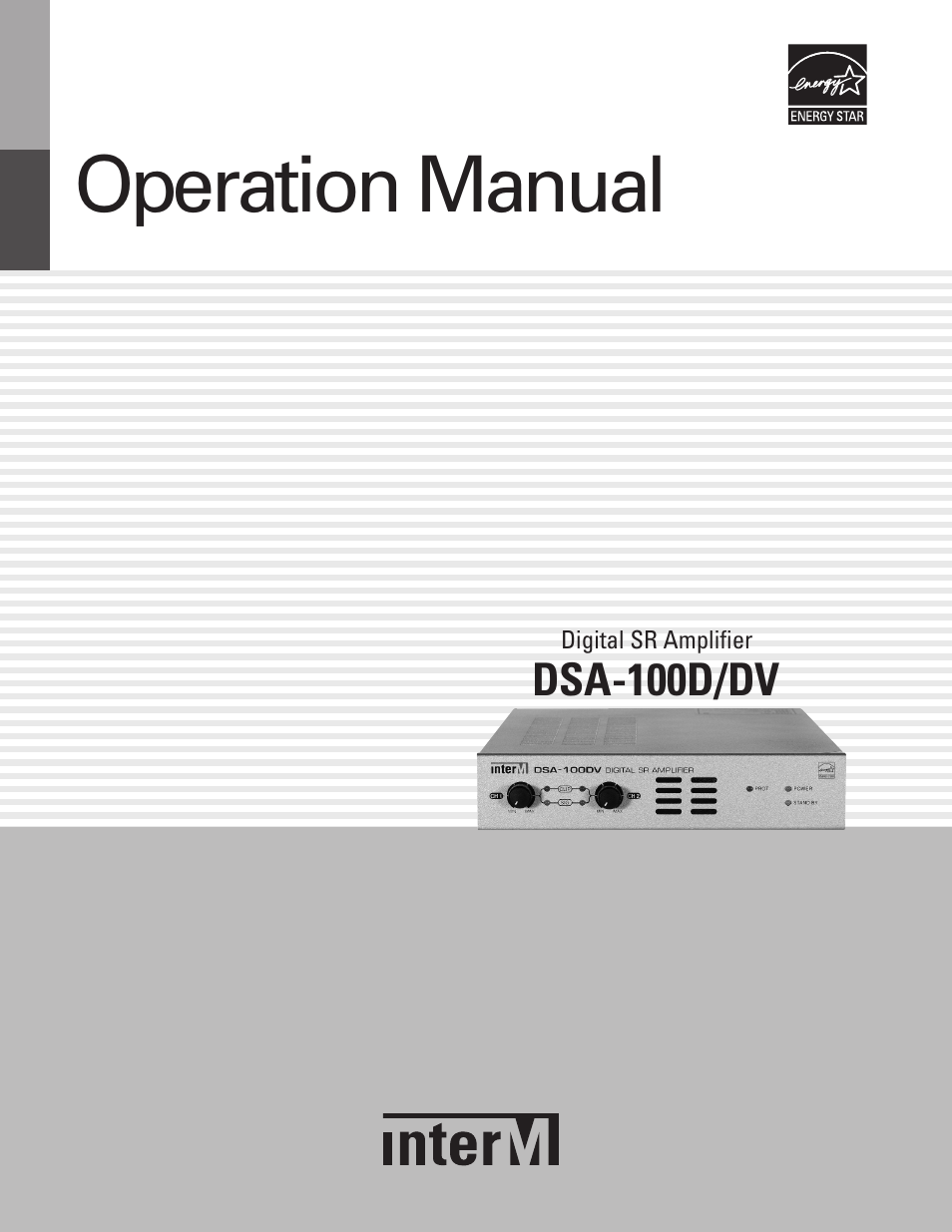 Inter-M DSA-100D User Manual | 20 pages