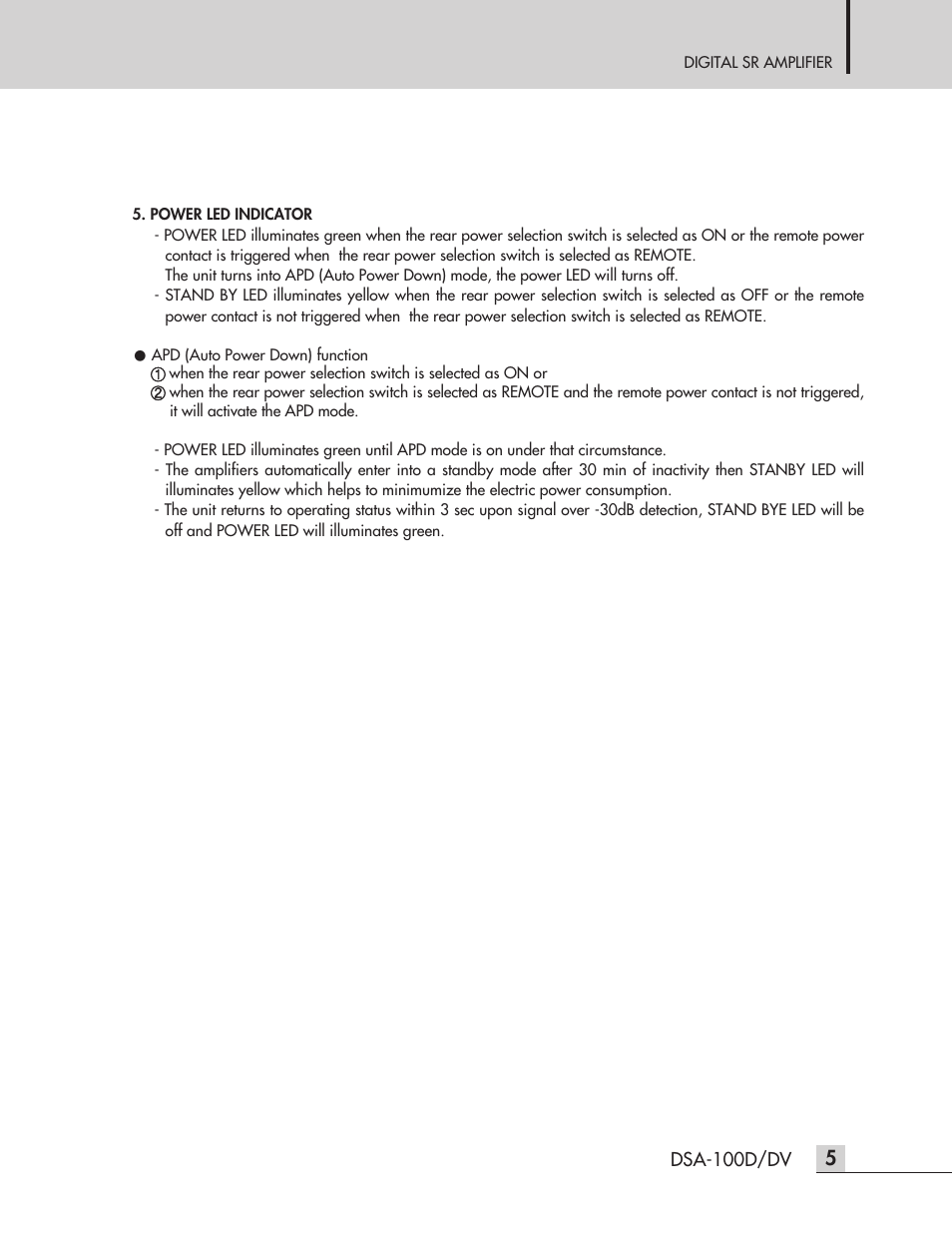 Inter-M DSA-100D User Manual | Page 7 / 20