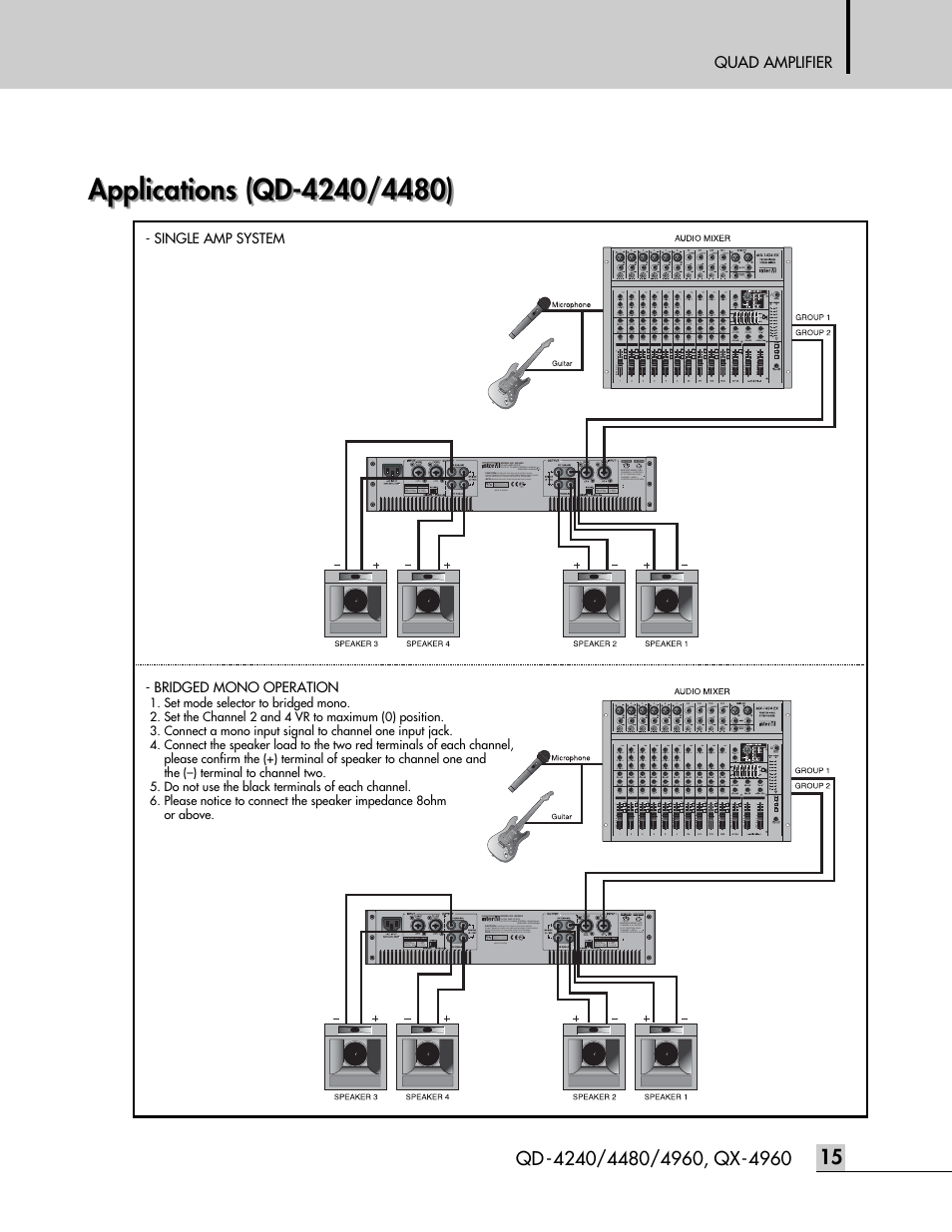 Applications, Qd-4240/4480, Ecs-9216 | Inter-M QD-4960 User Manual | Page 17 / 26