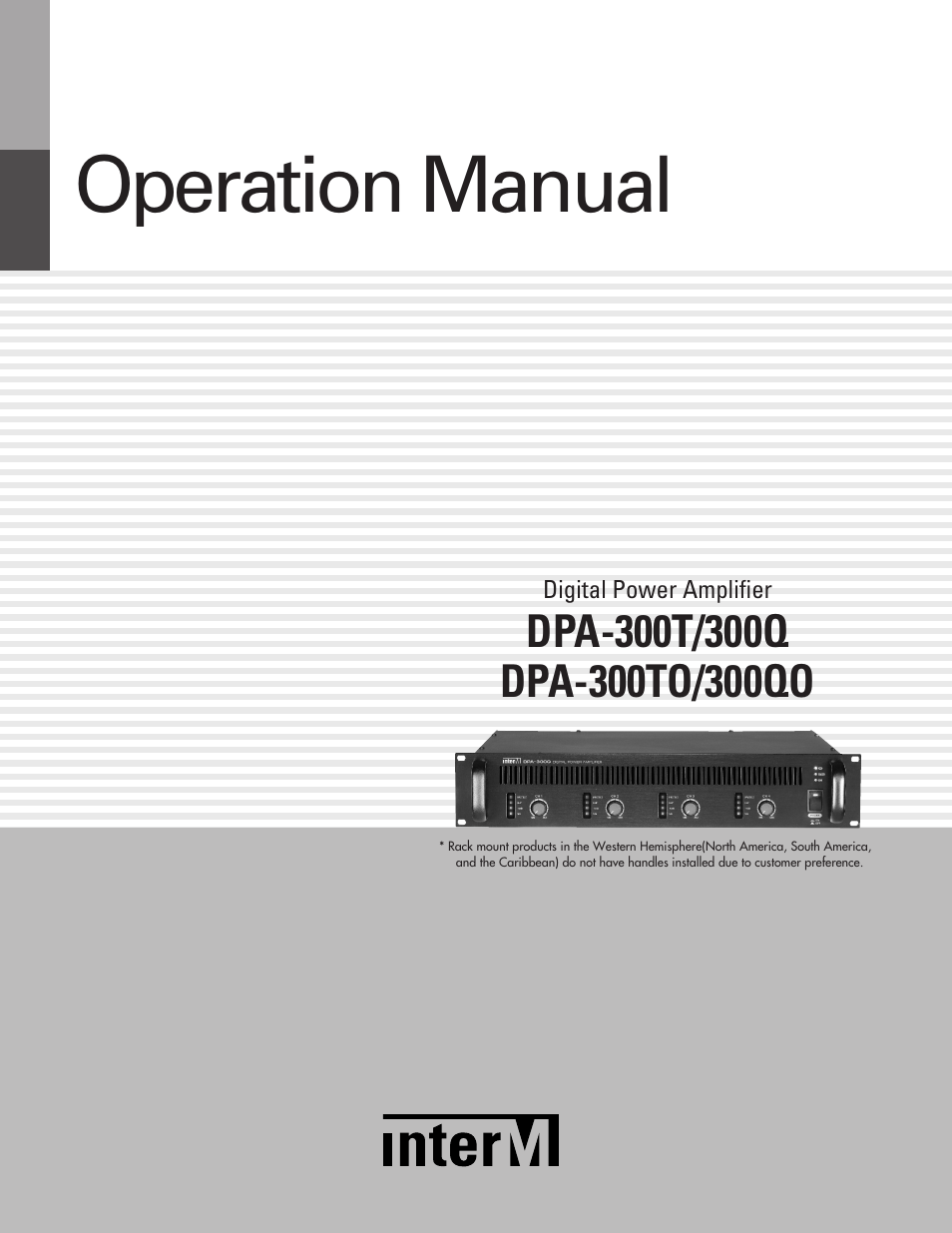 Inter-M DPA-300T User Manual | 20 pages