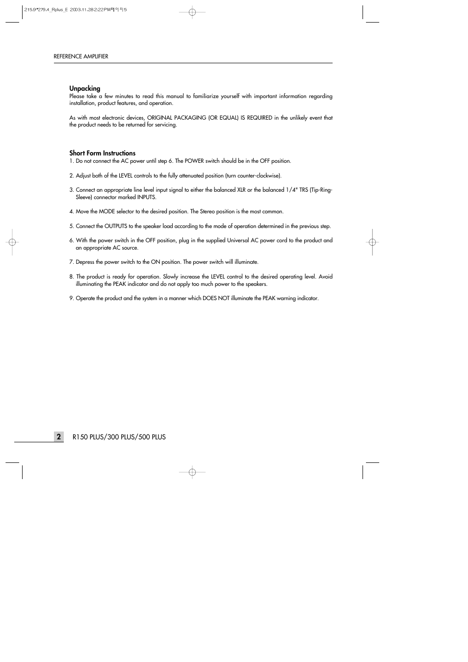 Inter-M R150PLUS User Manual | Page 4 / 18