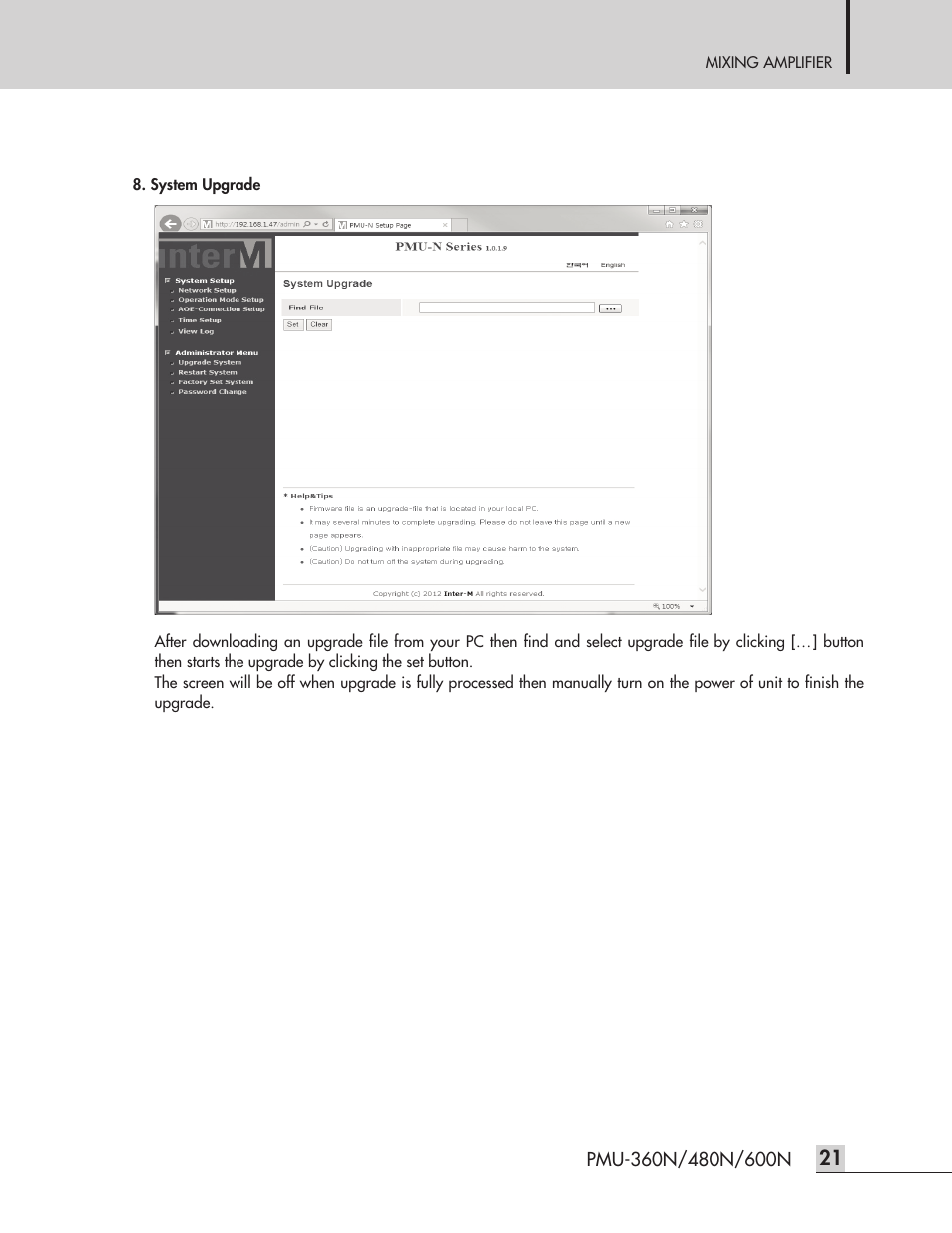 Inter-M PMU-360N User Manual | Page 23 / 35