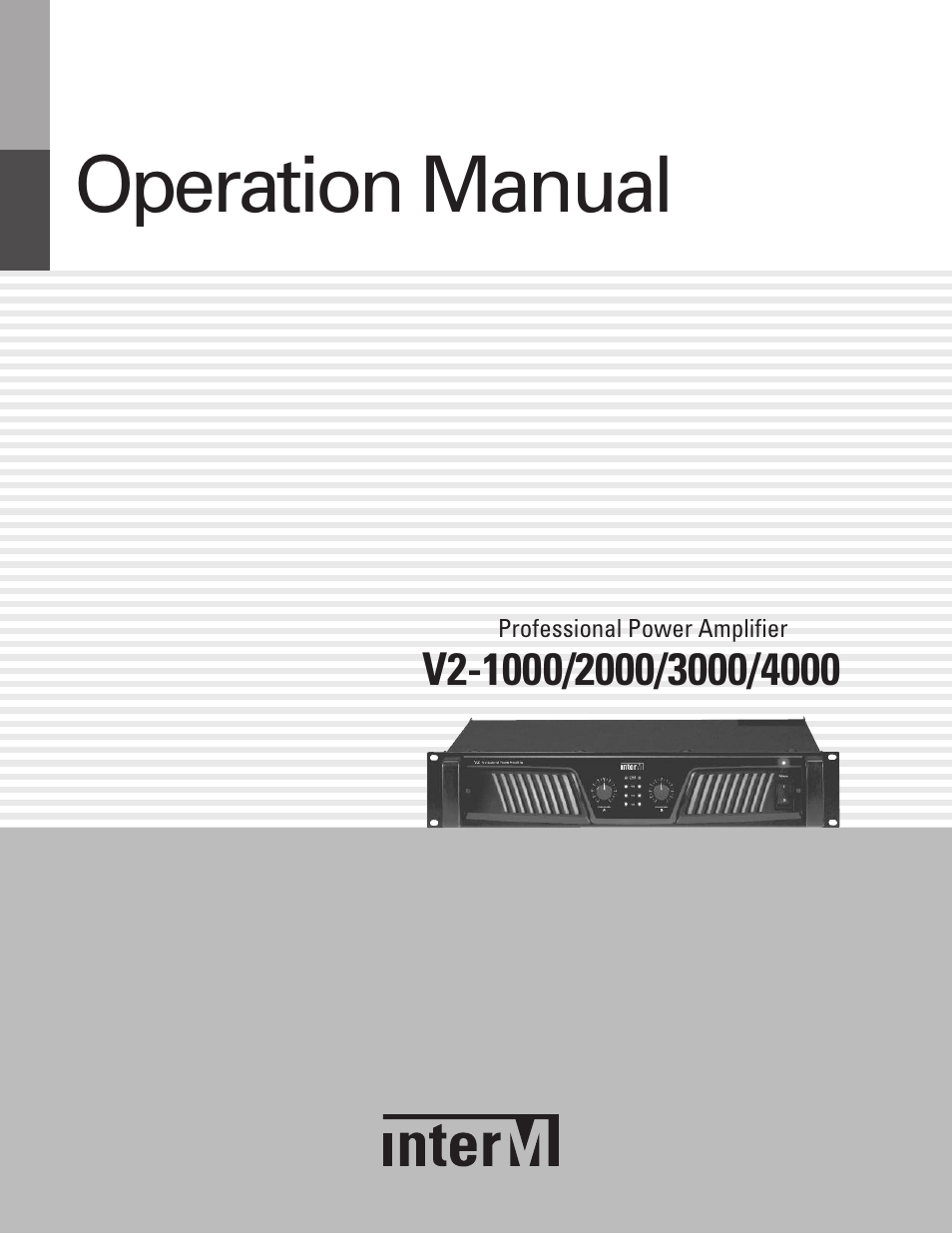 Inter-M V2-2000 User Manual | 20 pages