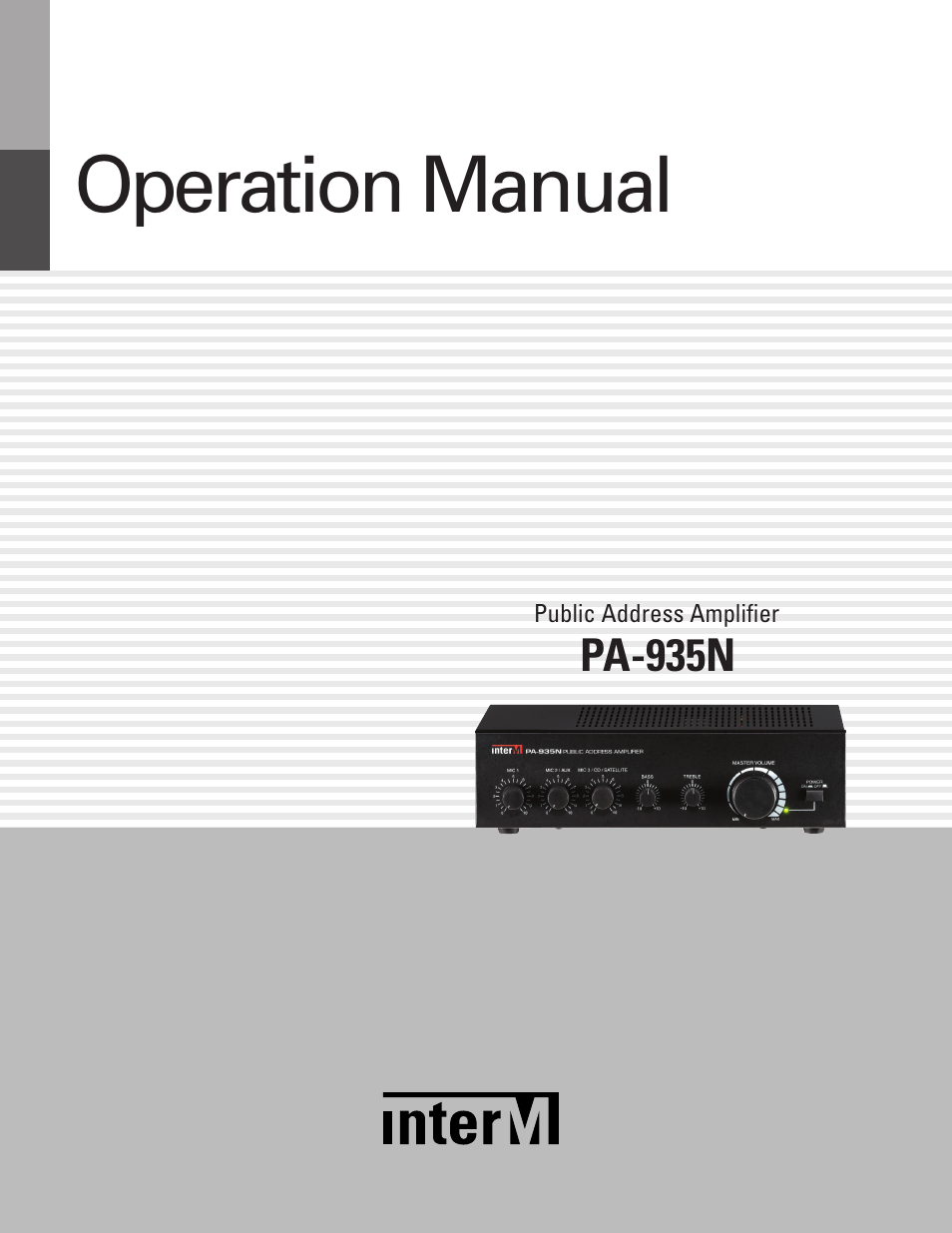 Inter-M PA-935N User Manual | 16 pages