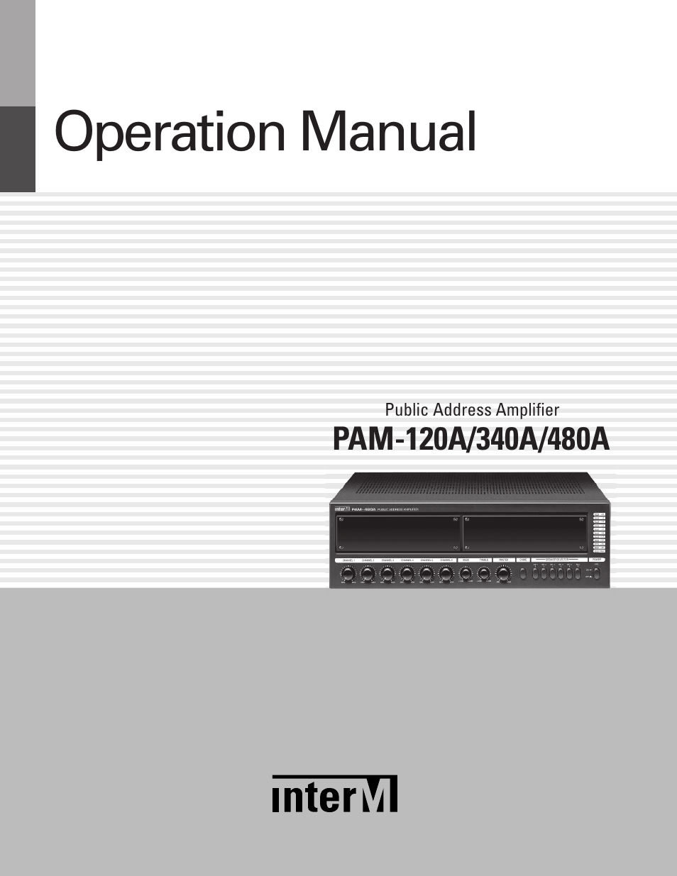 Inter-M PAM-480A User Manual | 20 pages