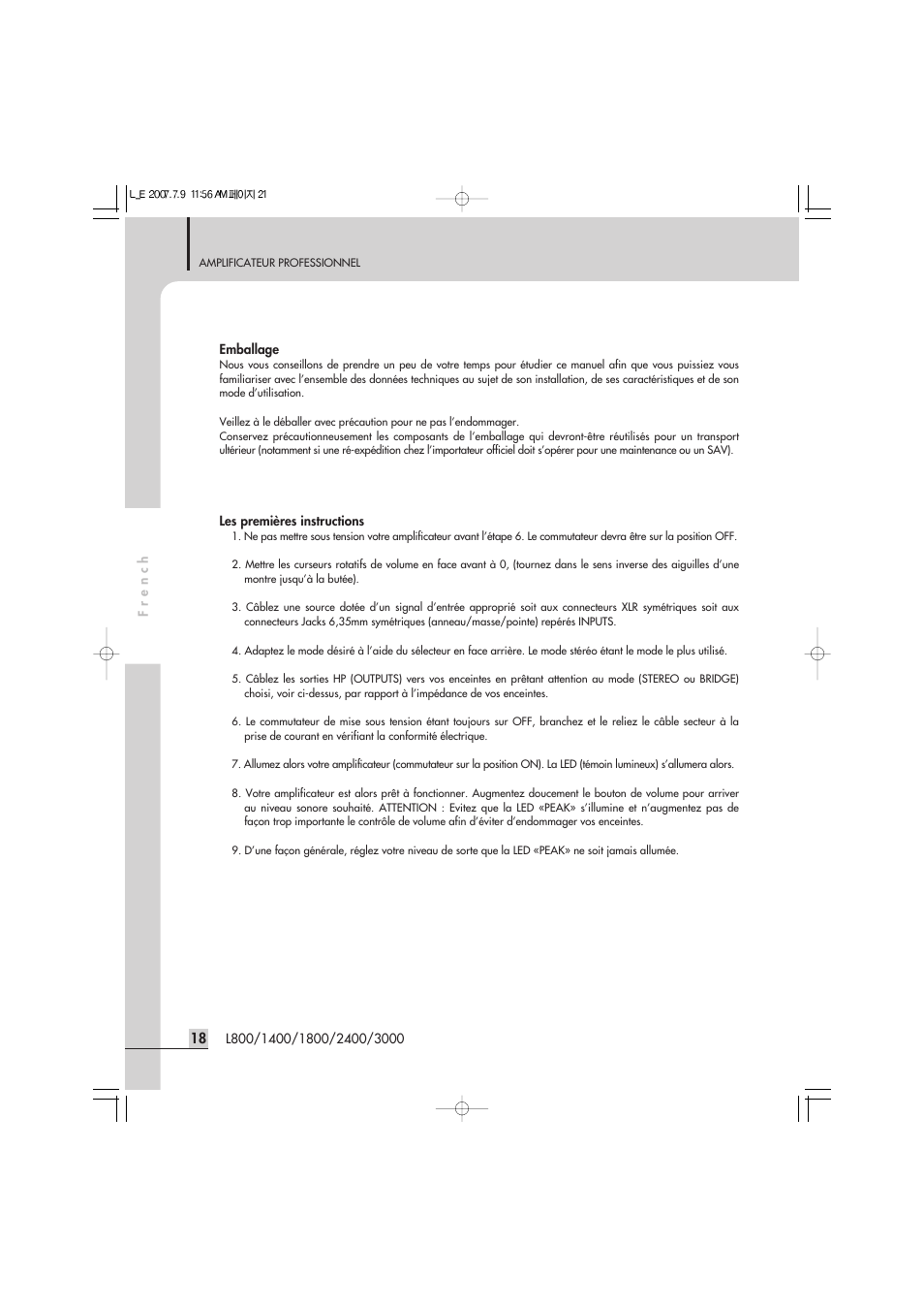 Inter-M L-2400 User Manual | Page 20 / 67