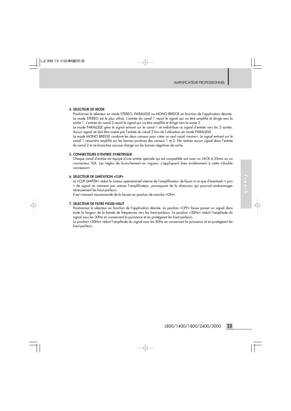 Inter-M L-2400 User Manual | Page 25 / 67