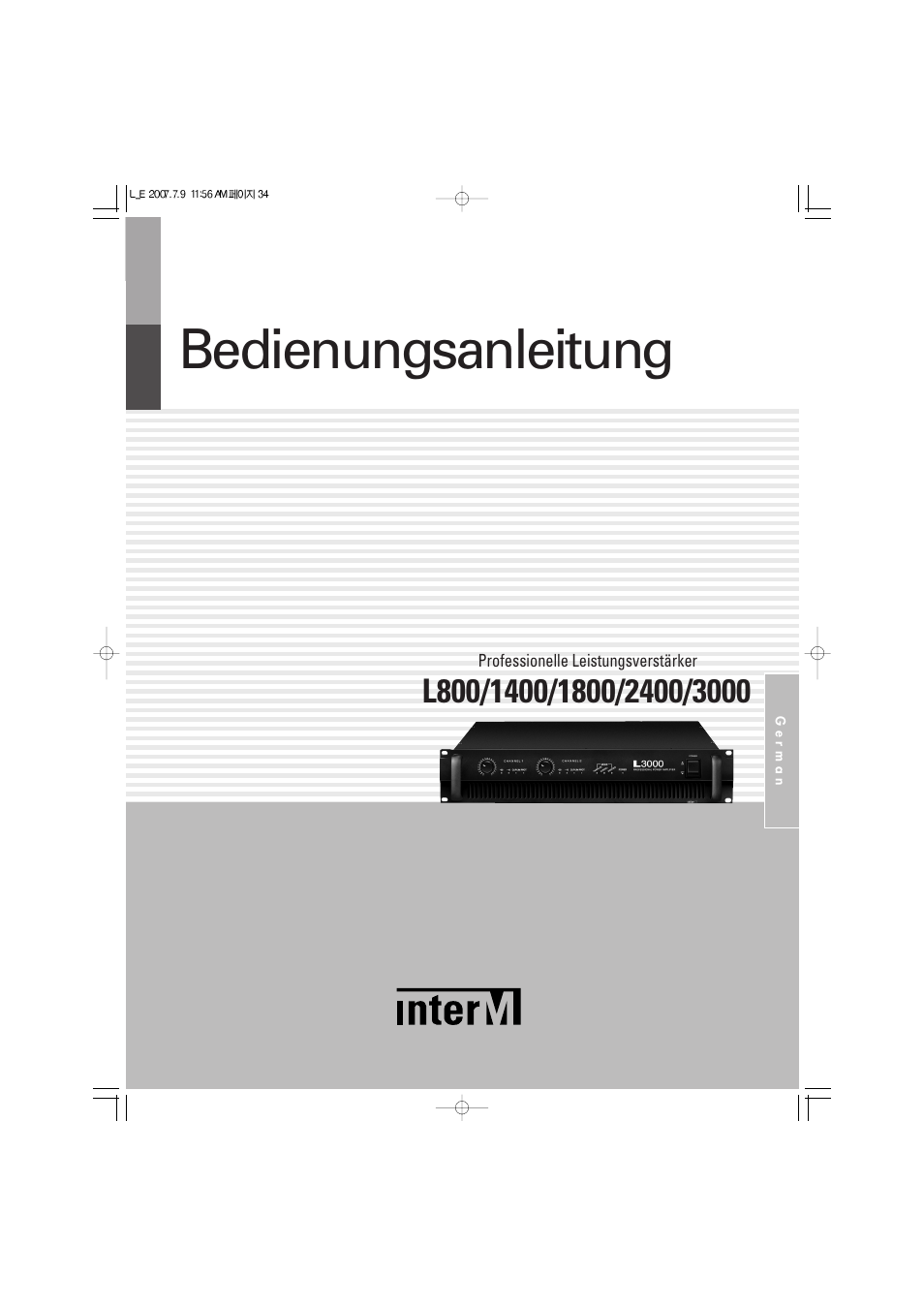 Bedienungsanleitung | Inter-M L-2400 User Manual | Page 33 / 67