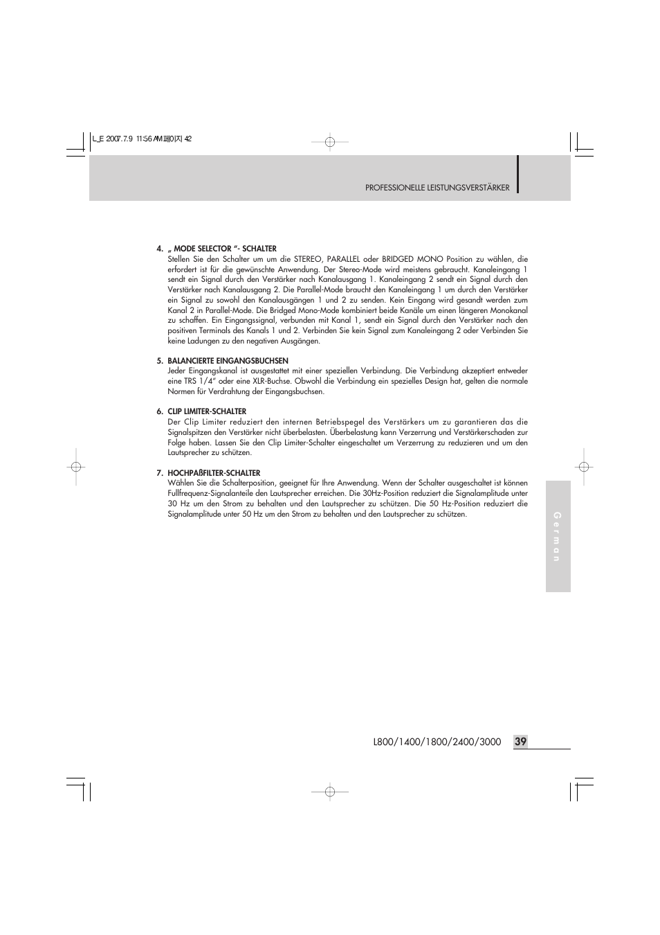 Inter-M L-2400 User Manual | Page 41 / 67