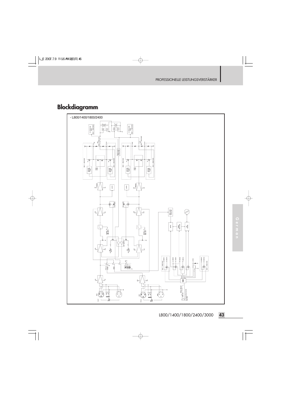 Blockdiagramm | Inter-M L-2400 User Manual | Page 45 / 67