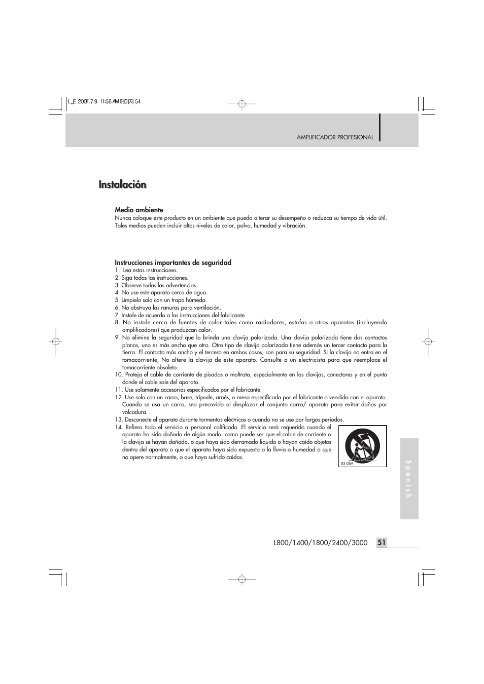 Instalación | Inter-M L-2400 User Manual | Page 53 / 67