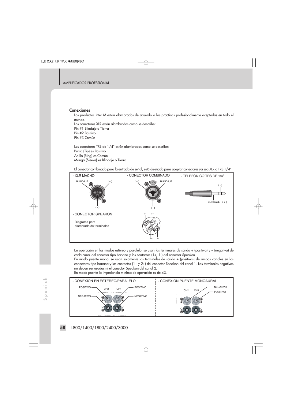 Inter-M L-2400 User Manual | Page 60 / 67