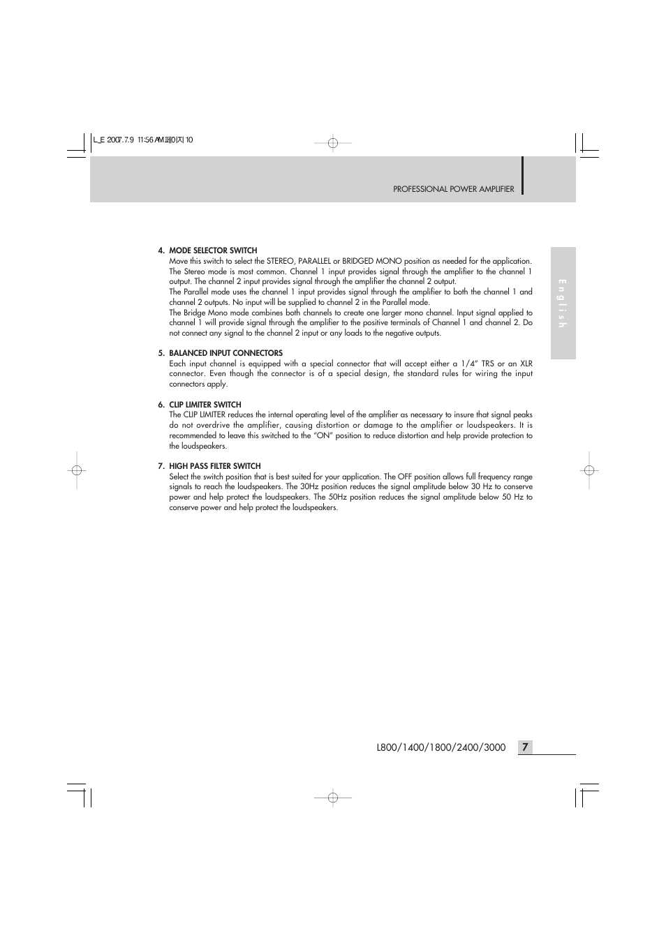 Inter-M L-2400 User Manual | Page 9 / 67