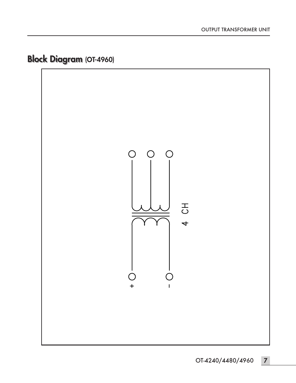 Block diagram | Inter-M OT-4960 User Manual | Page 9 / 12