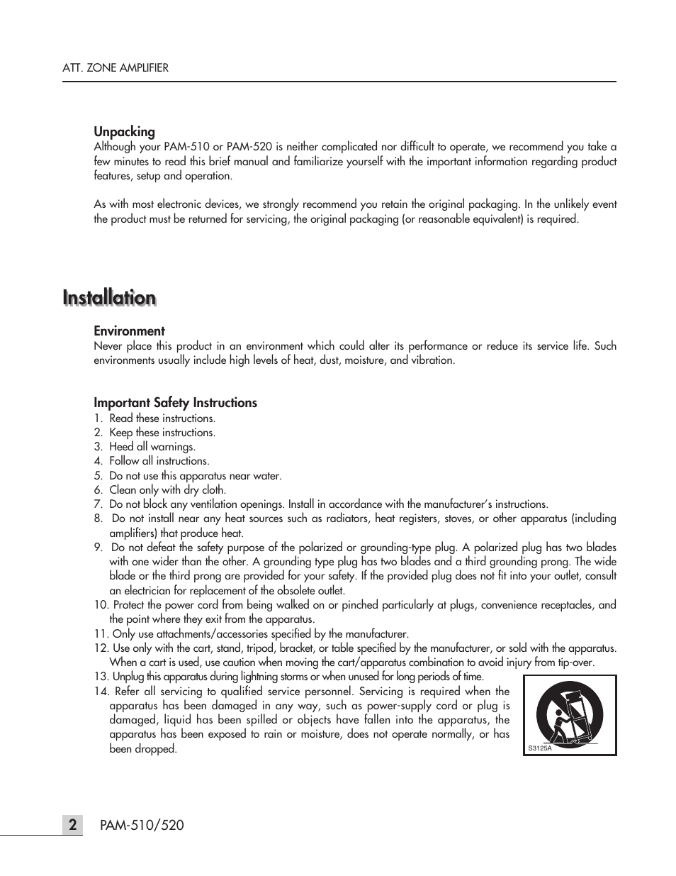 Installation | Inter-M PAM-520 User Manual | Page 5 / 19