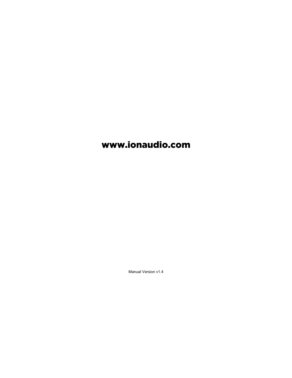 ION Audio Pure LP User Manual | Page 36 / 36