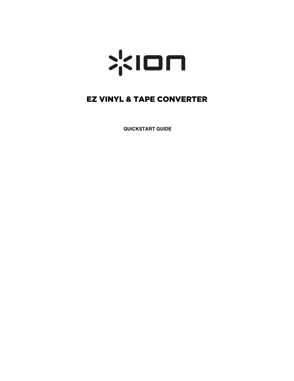 ION Audio Pure LP User Manual | 12 pages