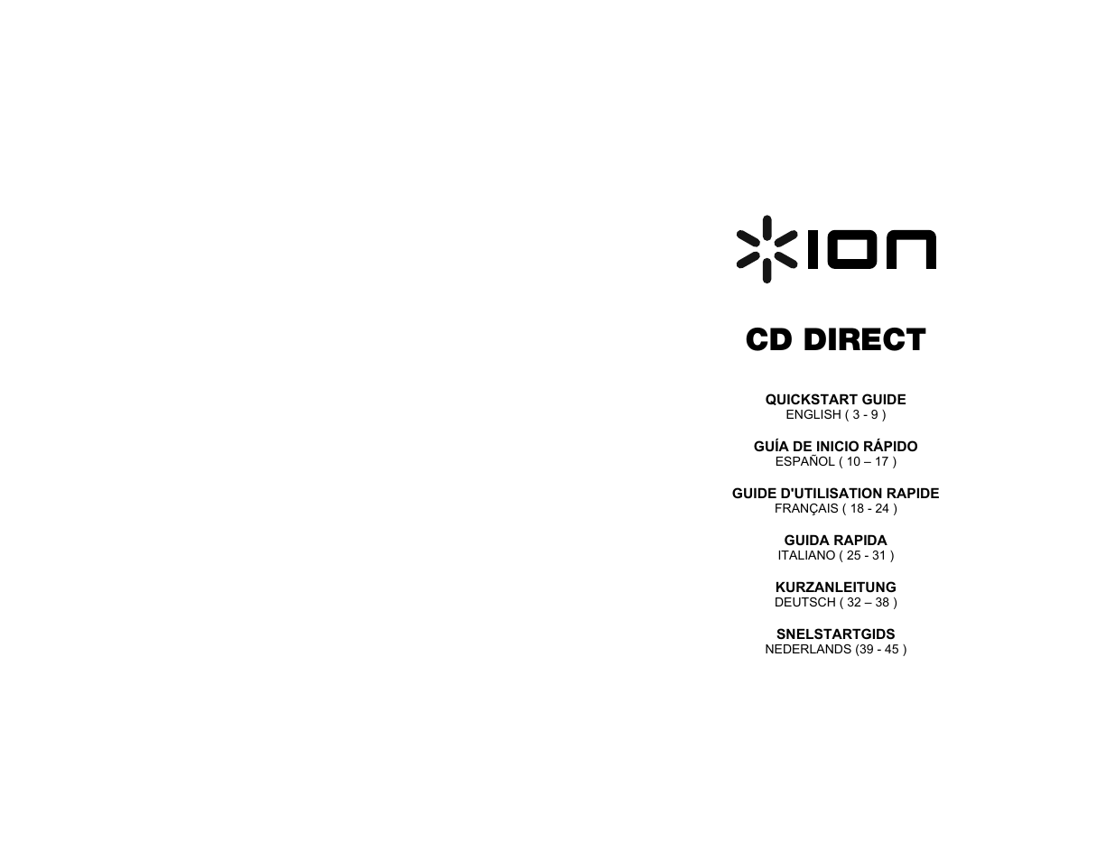 ION Audio CD Direct User Manual | 48 pages
