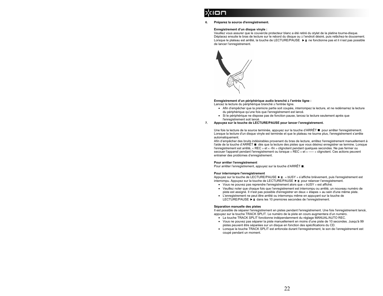 ION Audio CD Direct User Manual | Page 22 / 48
