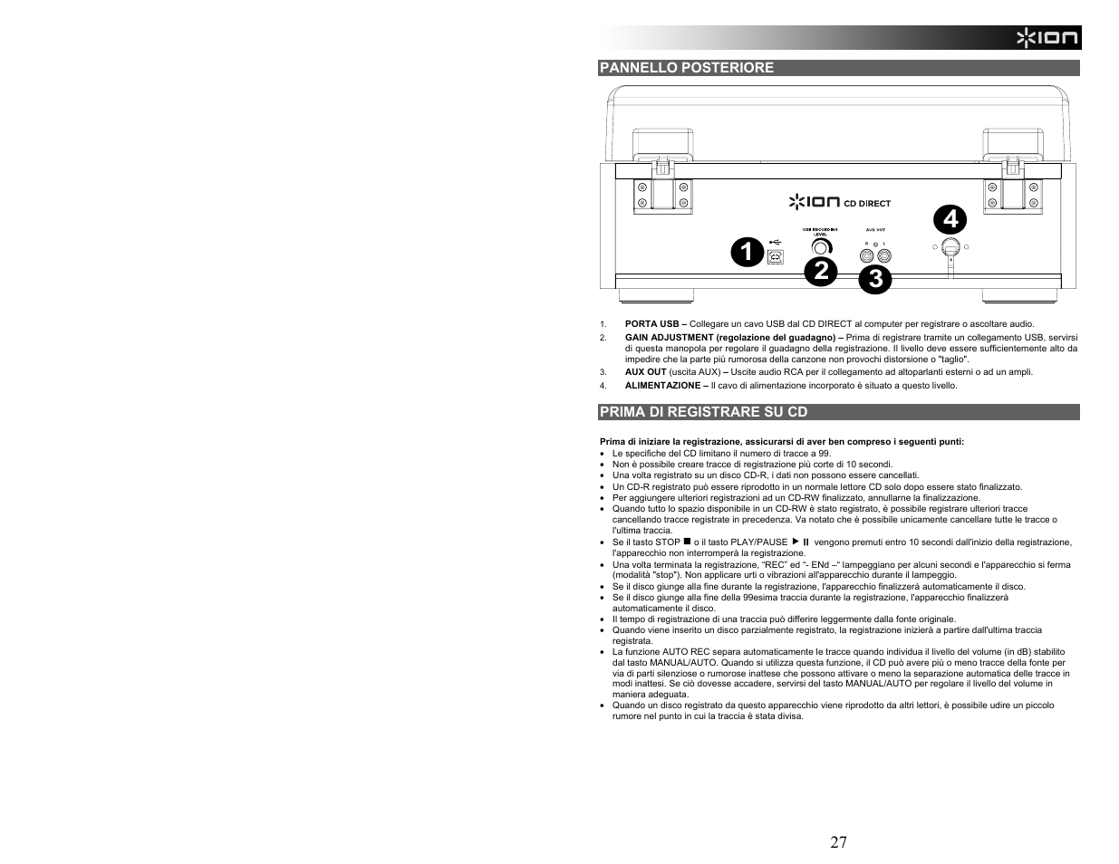 ION Audio CD Direct User Manual | Page 27 / 48