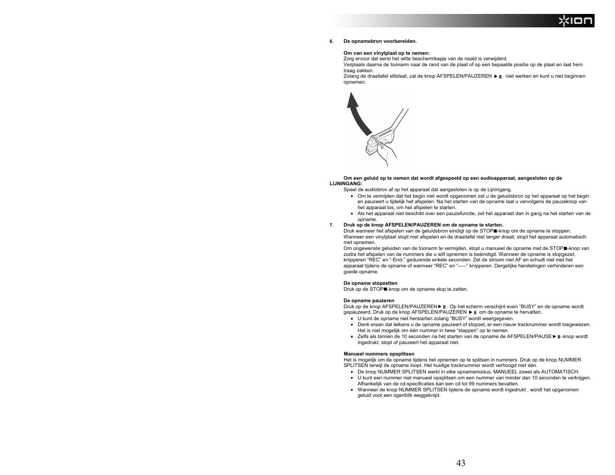ION Audio CD Direct User Manual | Page 43 / 48