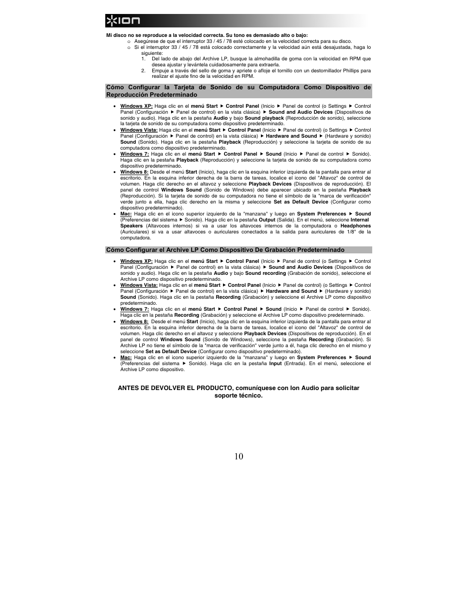 ION Audio Archive LP User Manual | Page 10 / 28