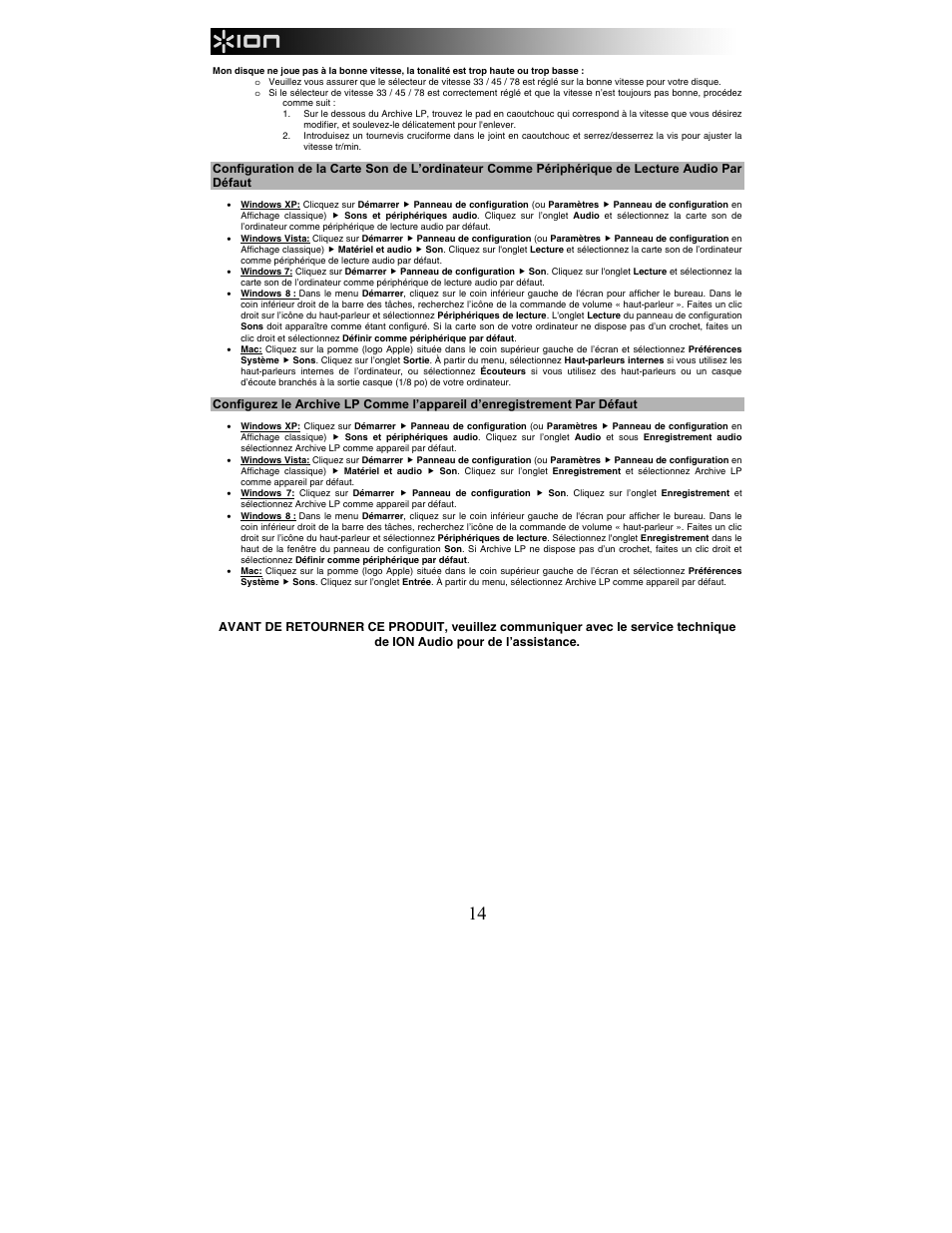 ION Audio Archive LP User Manual | Page 14 / 28