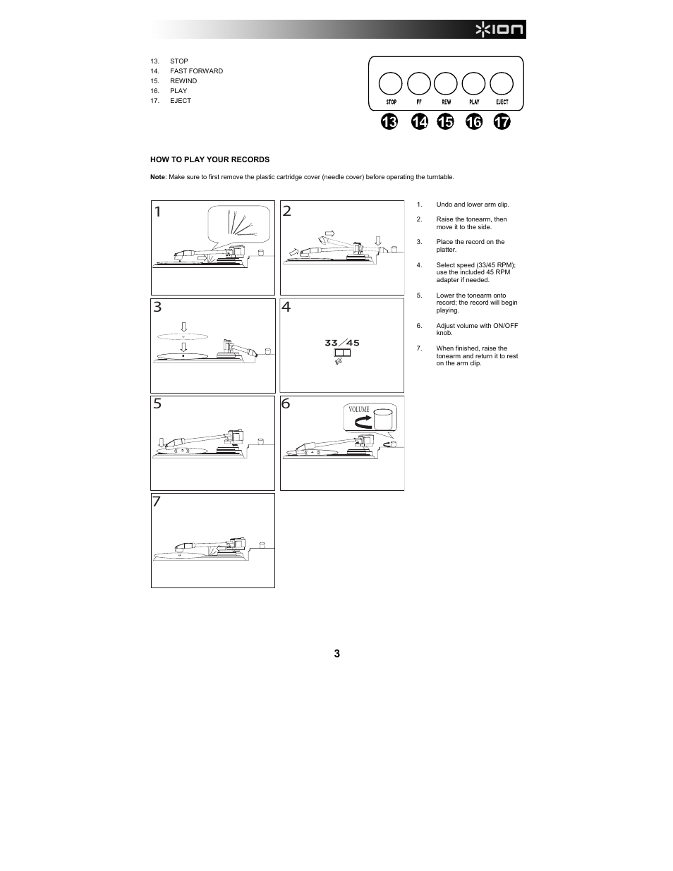 ION Audio Duo Deck User Manual | Page 3 / 20